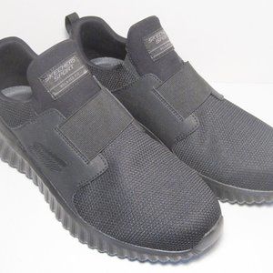 Men's SKECHERS Sz 13 Relaxed Fit DEPTH CHARGE 2.0 Slip on Sneaker Shoes-Black